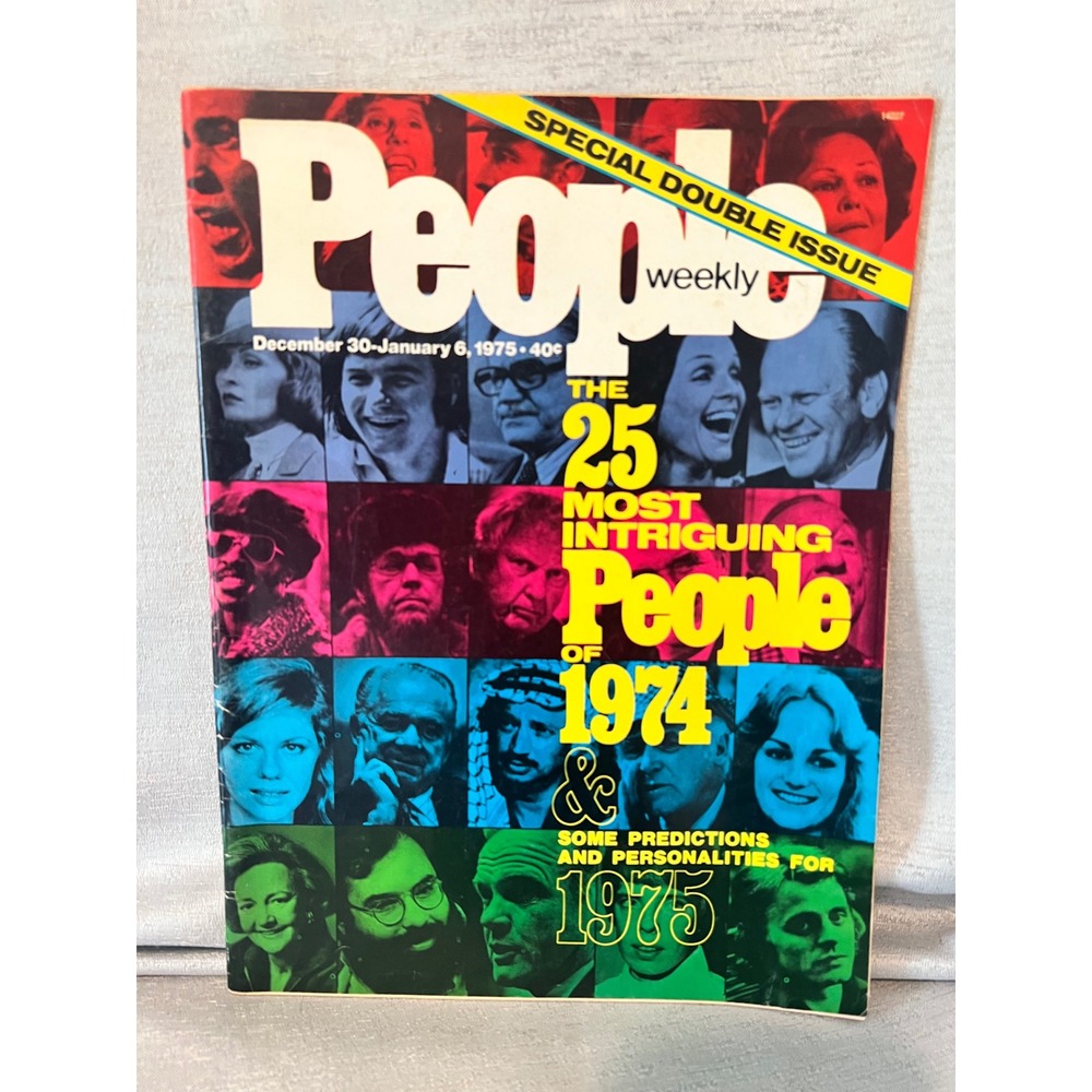 Vintage People Weekly Magazine Dec 30 1974 Jan 6 1975 25 Most Intriguing People